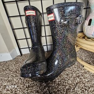 Hunter Original Short Rainboots Iridescent Glitter